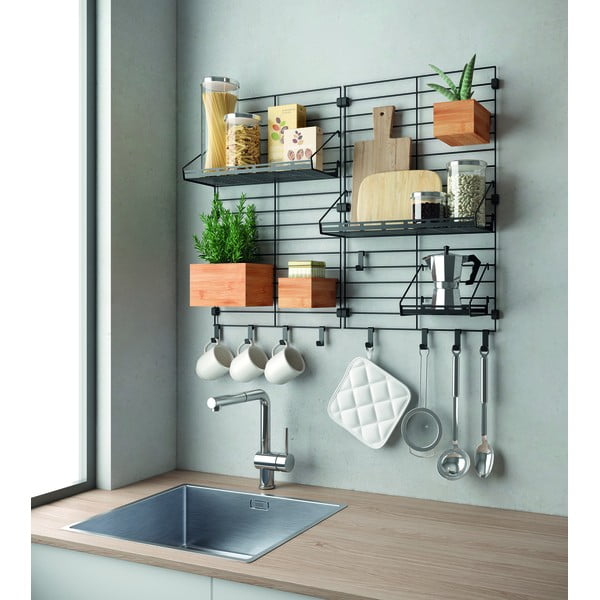 Dabīga toņa bambusa uzglabāšanas kaste moduļu plauktu sistēmai 19x15 cm Mural – Metaltex-image-3