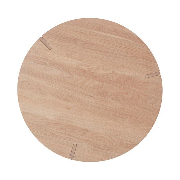 Dabīga toņa ozola masīvkoka apaļš žurnālgaldiņš ø 90 cm Oy – OYOY Living Design-image-2