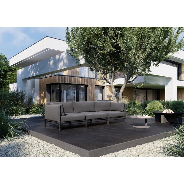 Tumši pelēks dārza modulārais dīvāns 234 cm Dandy – Sit Sit-image-4