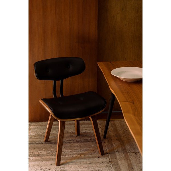 Melns krēsls Dutchbone Wallnut-image-1
