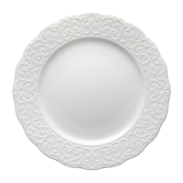 Balts porcelāna šķīvis Brandani Gran Gala, ⌀ 21 cm