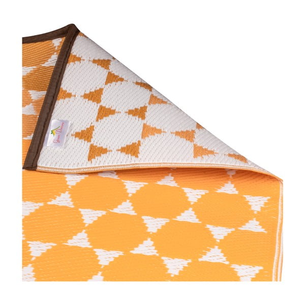 Oranžs āra paklājs Green Decore Hexagon, 90 x 150 cm-image-4