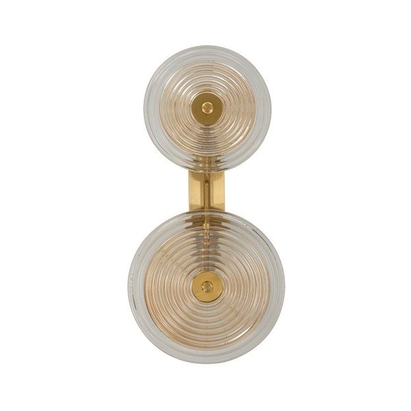 Zelta krāsas stikla sienas lampa Venice – Mauro Ferretti