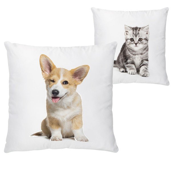 Bērnu spilvens no kokvilnas satīna 45x45 cm The Cutest Ones – Butter Kings