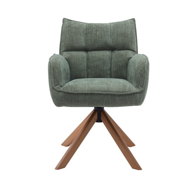 Zaļi polsterēti ēdamistabas krēsli (2 gab.) Marilla – Unique Furniture-image-1