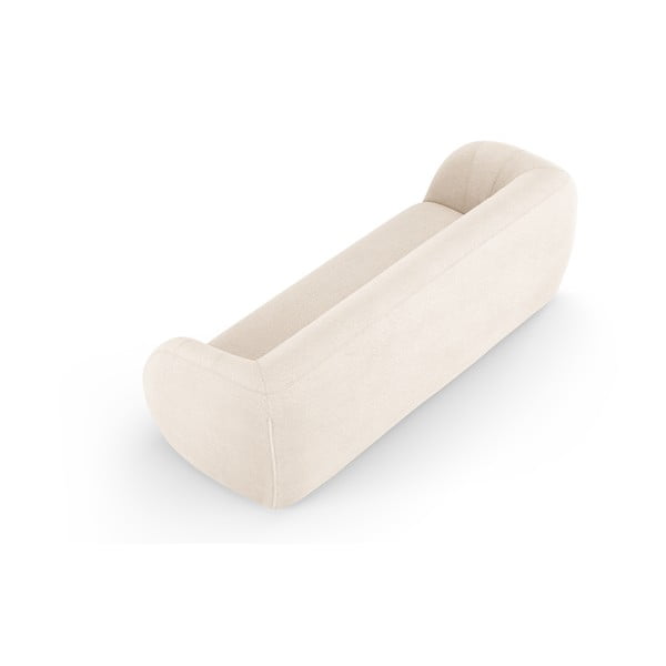 Krēmkrāsas dīvāns no buklē auduma 230 cm Essen – Cosmopolitan Design-image-3