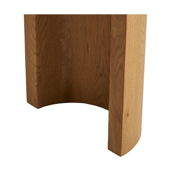 Dabīga toņa konsoles galds ar ozolkoka imitāciju 38x114 cm Bibione – House Nordic-image-3