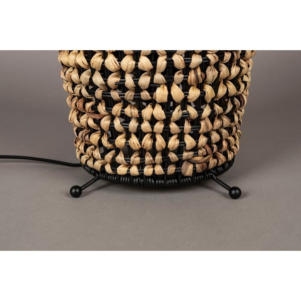 Galda lampa ar abažūru no ūdens hiacintēm Hyacint – Dutchbone-image-3