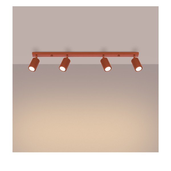 Ķieģeļu sarkana prožektora tipa lampa 6,5x81 cm Gleam – Sollux-image-3