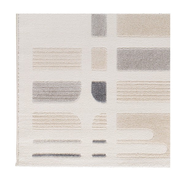 Gaiši pelēks/ziloņkaula krāsas paklājs 80x150 cm Flora – Universal-image-3