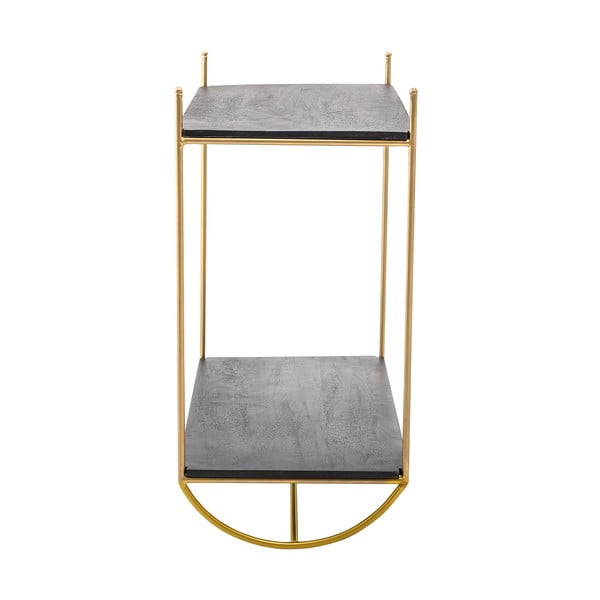 Pelēks plaukts ar zelta krāsas detaļām Bloomingville Carly-image-2