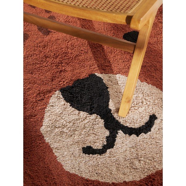 Brūns mazgājams/ar rokām darināts kokvilnas bērnu paklājs 120x149 cm Snuggle Berry – Hanse Home-image-2