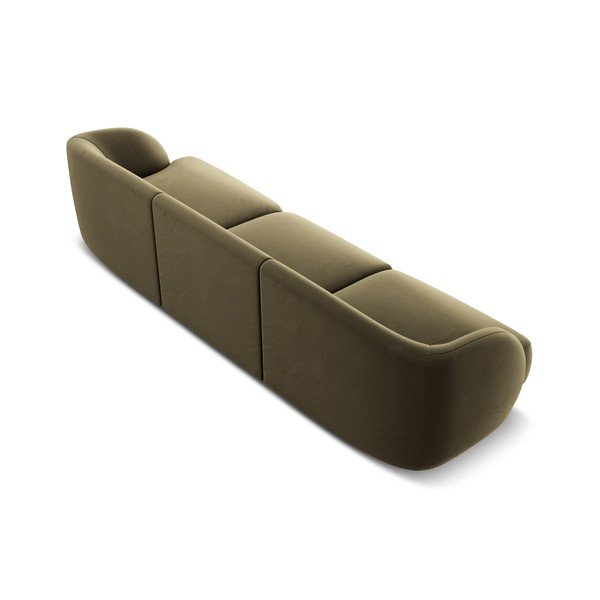 Zaļš samta dīvāns 259 cm Miley  – Micadoni Home-image-3