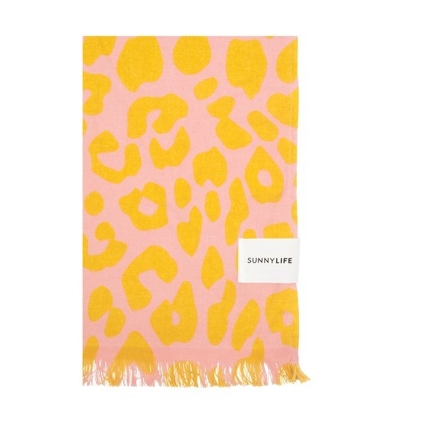 Oranžs un rozā pludmales dvielis Sunnylife Call of the Wild-image-1