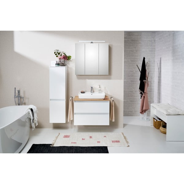 Balts piekaramais vannas istabas skapītis 35x125 cm Set 360 - Pelipal-image-3