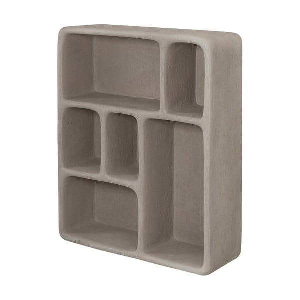 Gaiši pelēks divstāvu plaukts ar akmens imitāciju Art Studio – Mette Ditmer Denmark