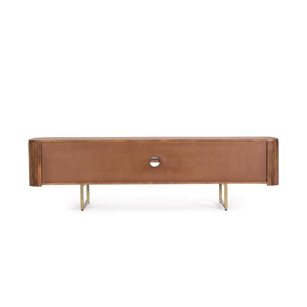 Dabīga toņa mango masīvkoka TV galdiņš 180x45x40 cm Vilas – Bizzotto-image-4