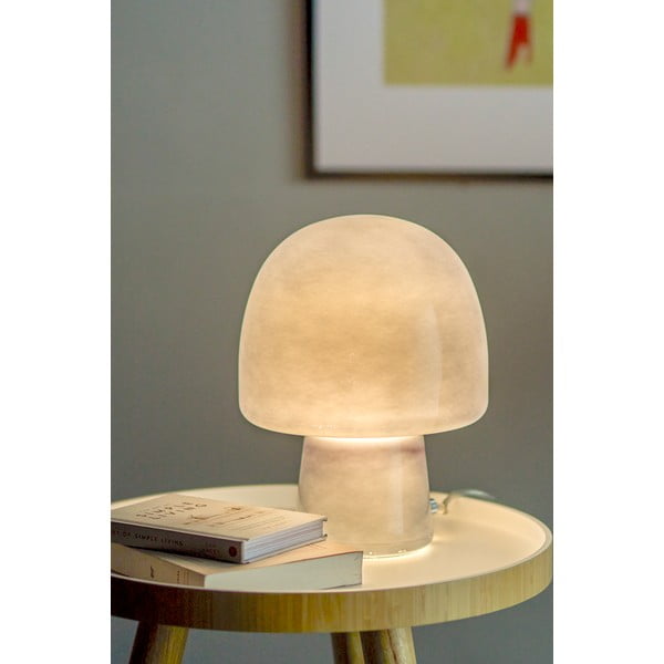 Tumši zila galda lampa ar stikla abažūru (augstums 26,5 cm) Paddy – Bloomingville-image-1