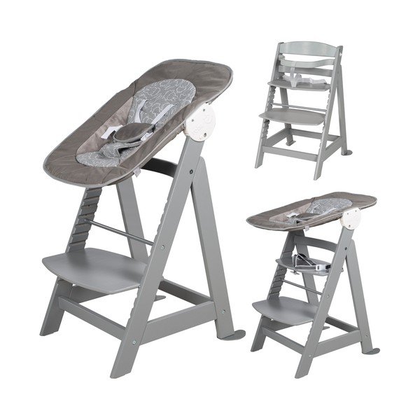 Pelēkbrūns bērnu barošanas krēsls Miffy – Roba