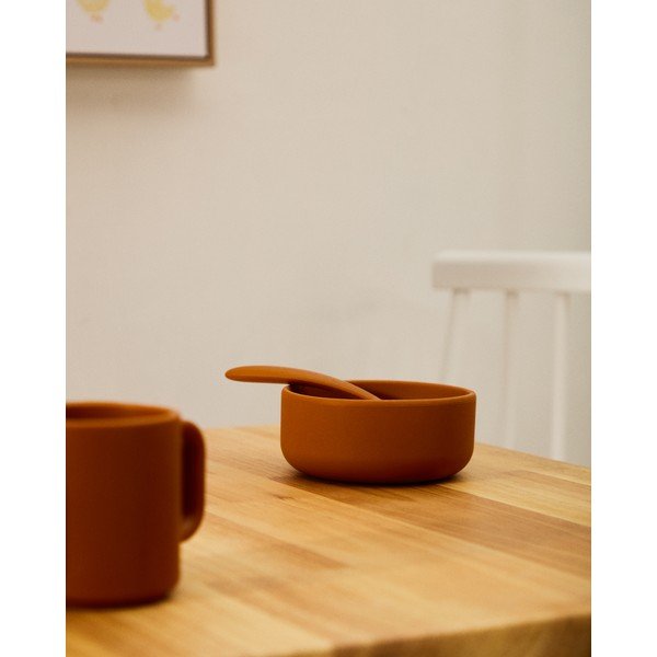 Silikona bērnu pusdienu komplekts (2 gab.) Lili – Kave Home-image-1