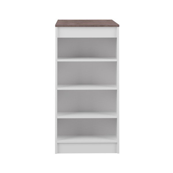 Balts bāra galds ar brūnu virsmu TemaHome Aravis-image-3
