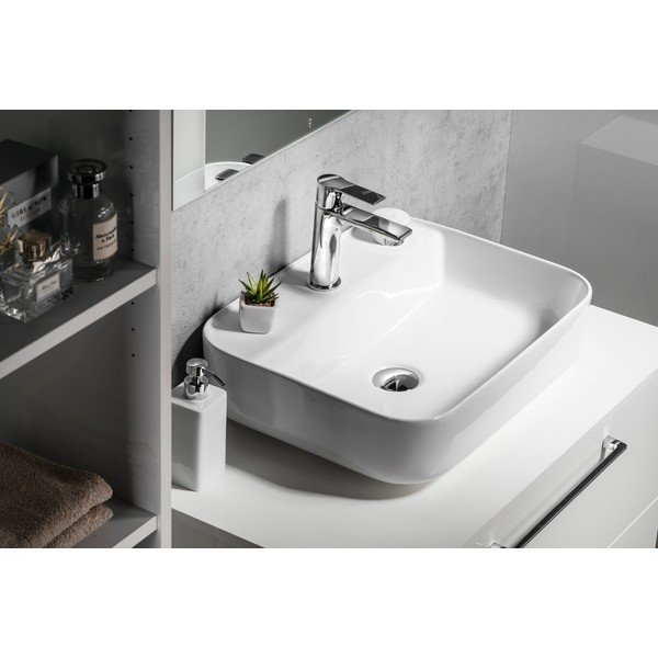 Balta keramikas izlietne 50x40 cm Garda – Sapho-image-2