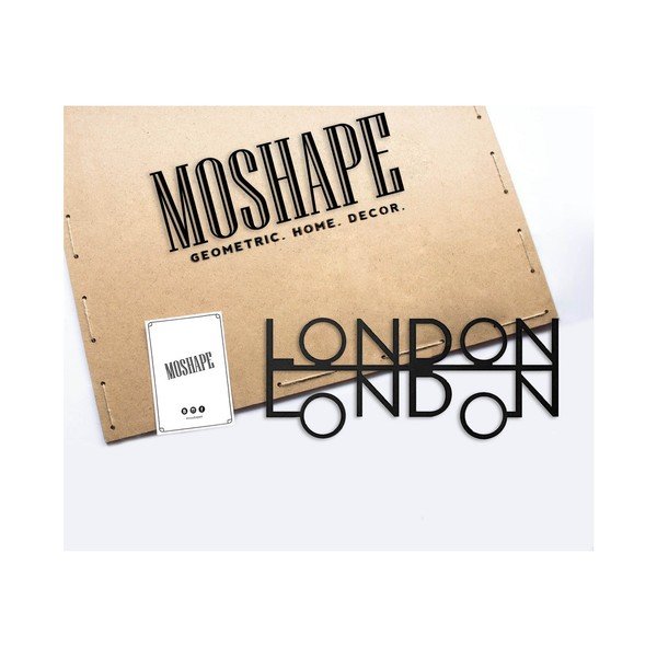 Melna metāla sienu apdare Londona-image-1