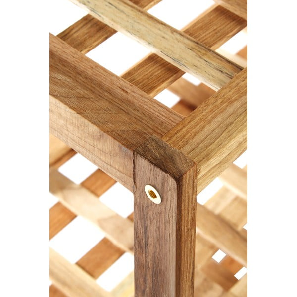 Dabīga toņa valrieksta masīvkoka apavu plaukts – Premier Housewares-image-1