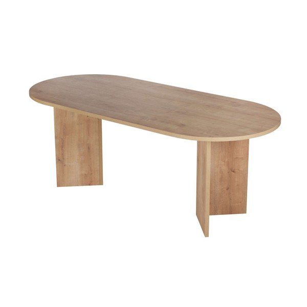 Ēdamgalds ar ozolkoka imitāciju 90x200 cm Sabella – Kalune Design-image-3