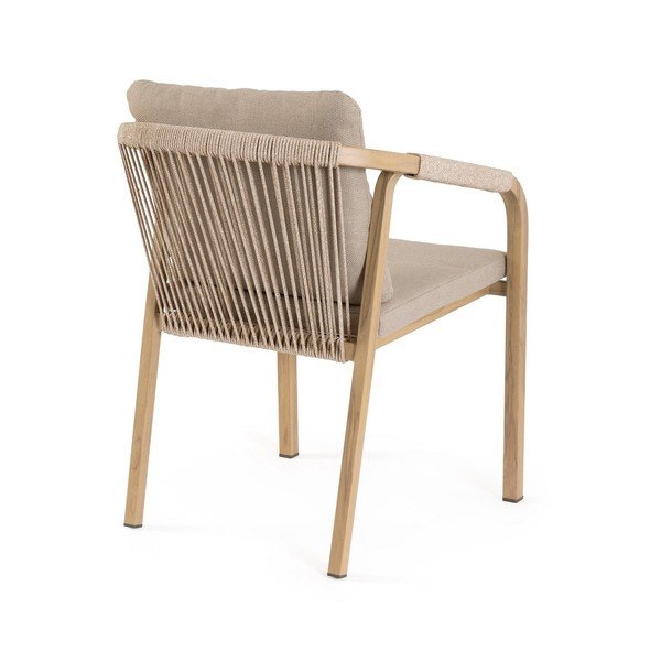 Dabīga toņa metāla dārza krēsls Kalimera – Bizzotto-image-4