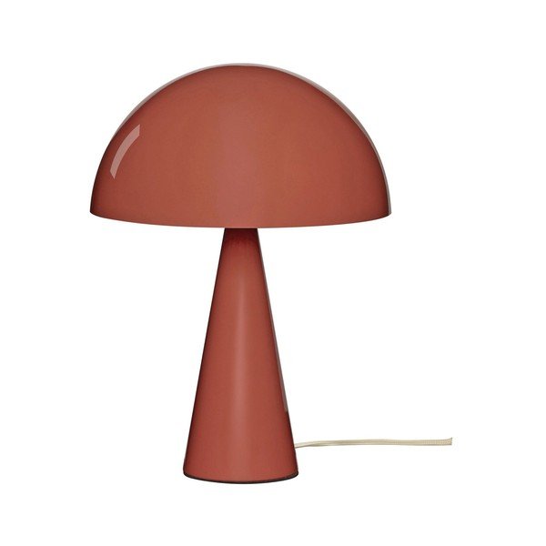 Sarkana galda lampa (augstums 34 cm) Mush – Hübsch
