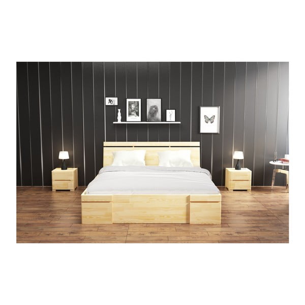 Divguļamā gulta no priedes koka ar atvilktni SKANDICA Sparta Maxi, 180 x 200 cm-image-4