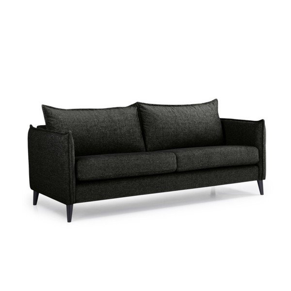 Melns dīvāns Scandic Leo, 208 cm-image-3