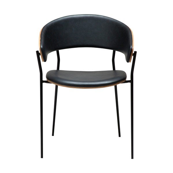 Melns pusdienu krēsls ar roku balstiem Crib – DAN-FORM Denmark-image-1
