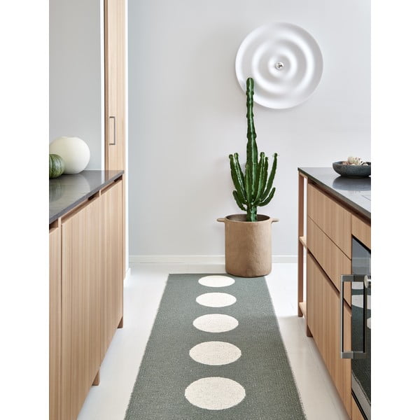 Zaļš iekštelpu un āra celiņa paklājs 70x150 cm Vera Army – Pappelina-image-1