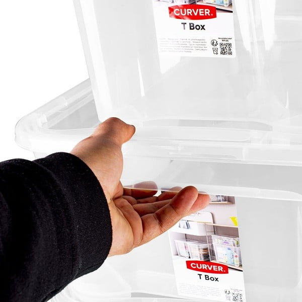 Plastmasas uzglabāšanas kaste ar vāku T box – Curver-image-3