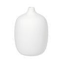Balta keramikas vāze Blomus, augstums 18,5 cm