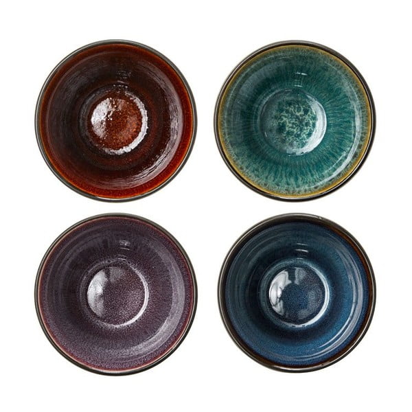 Melnas keramikas krūzes (4 gab.) latte kafijai 270 ml Gastro Black/Mix – Bitz-image-2