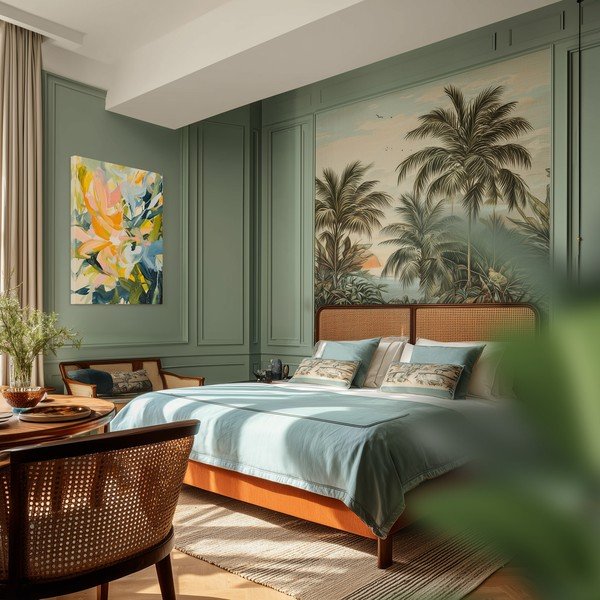 Drukāta glezna uz audekla 70x100 cm Floral Gust – Styler-image-2