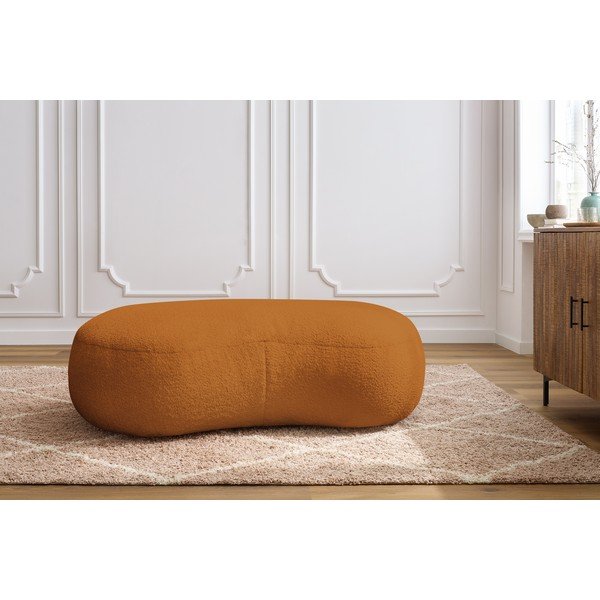 Sinepju dzeltens buklē auduma pufs Saint-Germain – Bobochic Paris-image-1