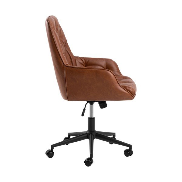 Konjakbrūns mākslīgās ādas biroja krēsls Erik – Actona-image-4