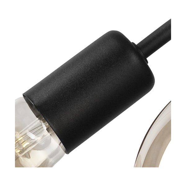 Melna sienas lampa Viggo – LAMKUR-image-3