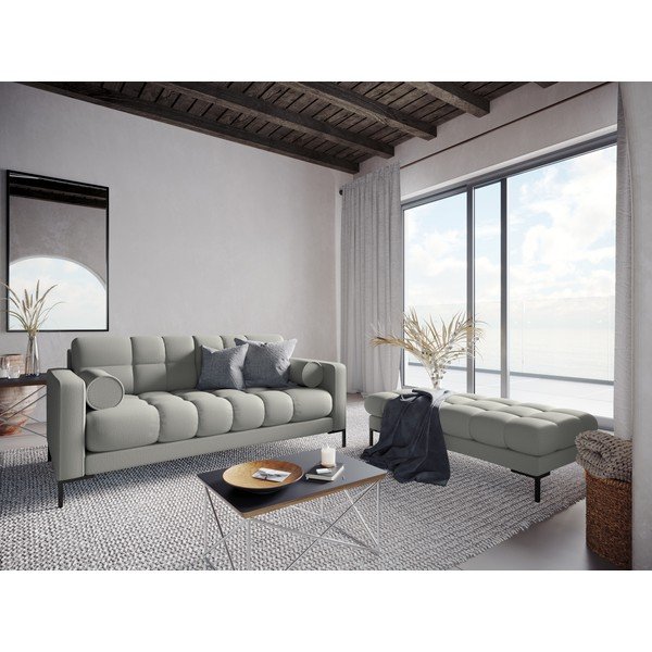 Gaiši pelēks kāju soliņš Cosmopolitan Design Bali, 133 cm-image-1