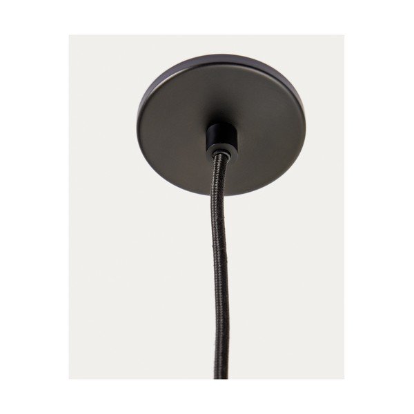 Melna piekaramā lampa ar metāla abažūru Nuvira – Kave Home-image-2