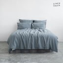Gaiši zila lina gultas veļa divvietīgai gultai 200x200 cm – Linen Tales