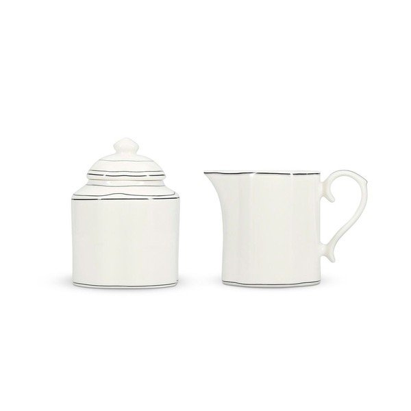 Cukurtrauka un piena krūzes komplekts no sintētiskā kaula porcelāna Odette – S|P Collection