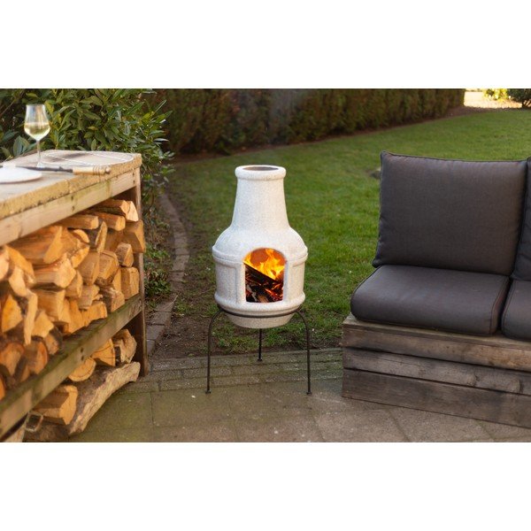 Keramikas kamīns uz pamatnes Esschert Design BBQ, mazs-image-1