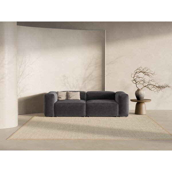 Tumši pelēks dīvāns 264 cm Bergamo – Cosmopolitan Design-image-1