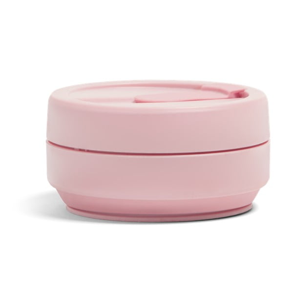 Rozā saliekama ceļojumu krūze Stojo Pocket Cup Carnation, 355 ml-image-1