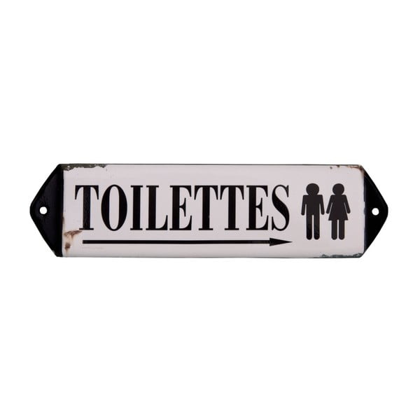 Metāla izkārtne 30,5x7 cm Toilettes – Antic Line